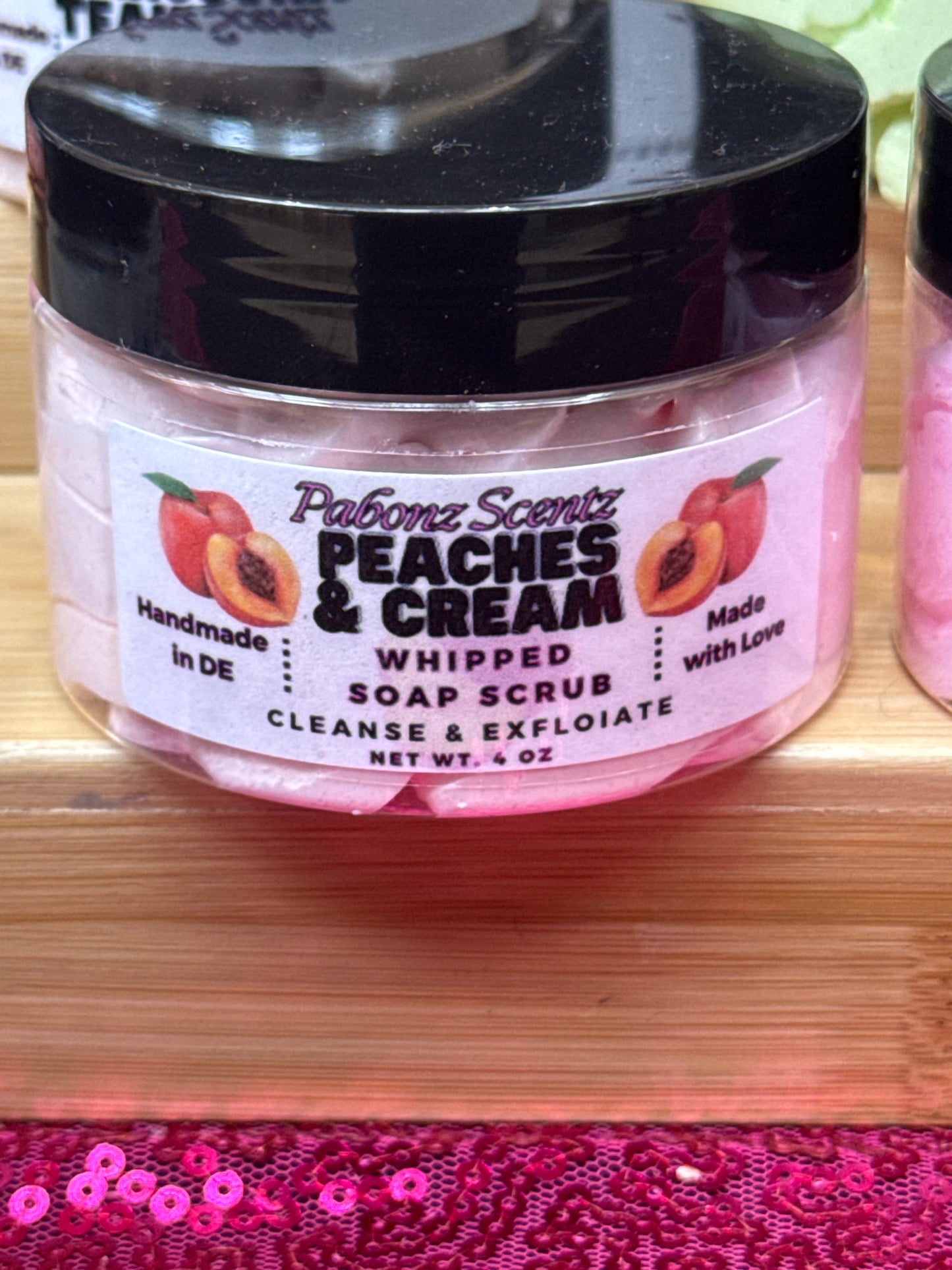 Peaches & Cream Whipped Soap Scrub