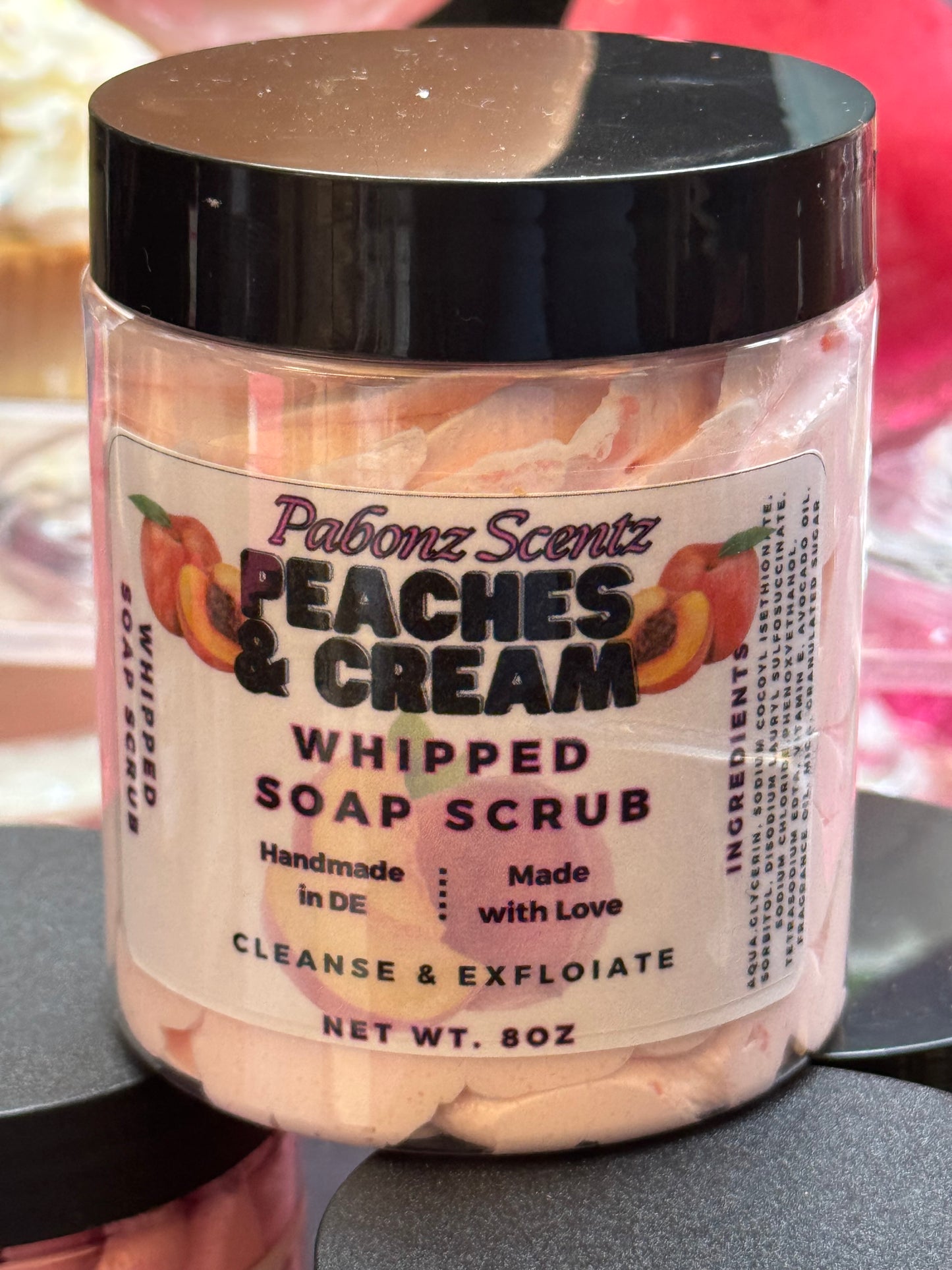 Peaches & Cream Whipped Soap Scrub